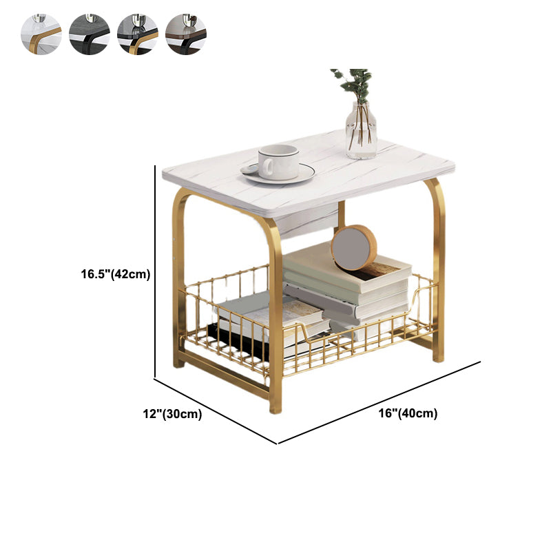 Modern Wooden Night Stand 16.5"/24.4" Tall Nightstand with Shelf