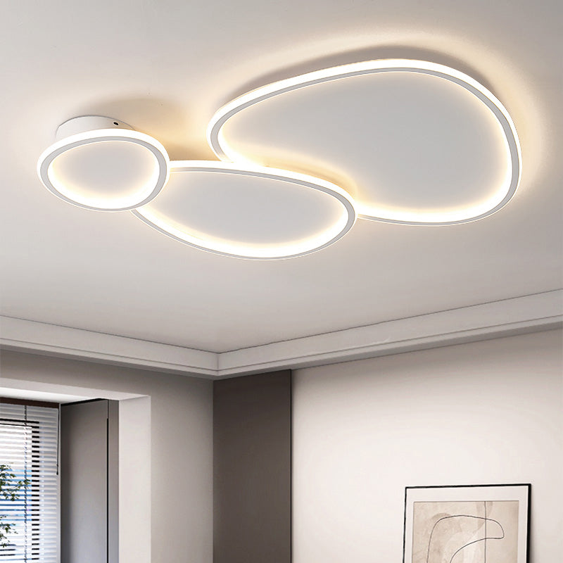 Modern Simple Style Iron Ceiling Light Geometry LED Ceiling Lamp for Living Room