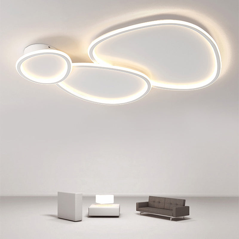 Modern Simple Style Iron Ceiling Light Geometry LED Ceiling Lamp for Living Room