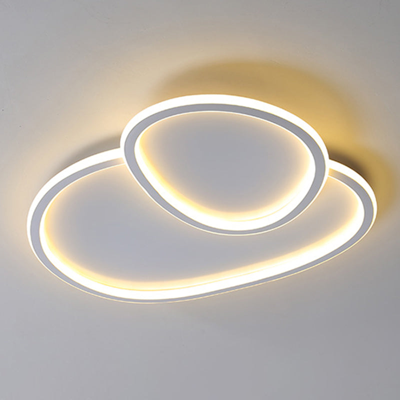 Modern Simple Style Iron Ceiling Light Geometry LED Ceiling Lamp for Living Room