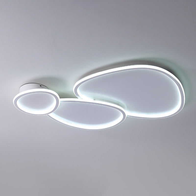 Modern Simple Style Iron Ceiling Light Geometry LED Ceiling Lamp for Living Room