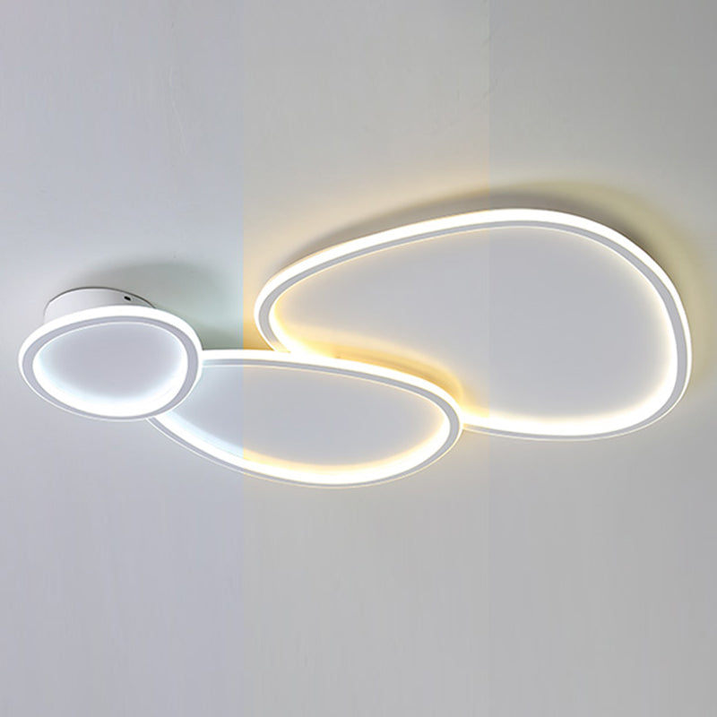 Modern Simple Style Iron Ceiling Light Geometry LED Ceiling Lamp for Living Room