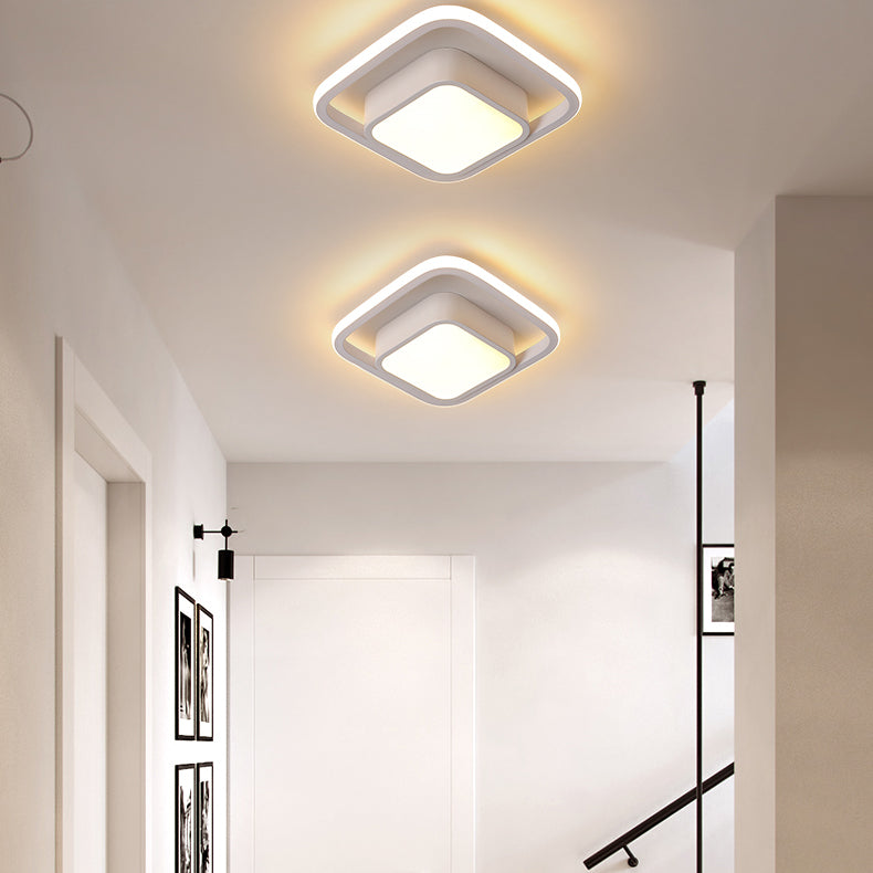 Nordic Style Aluminum Ceiling Light Geometry LED Ceiling Lamp for Living Room