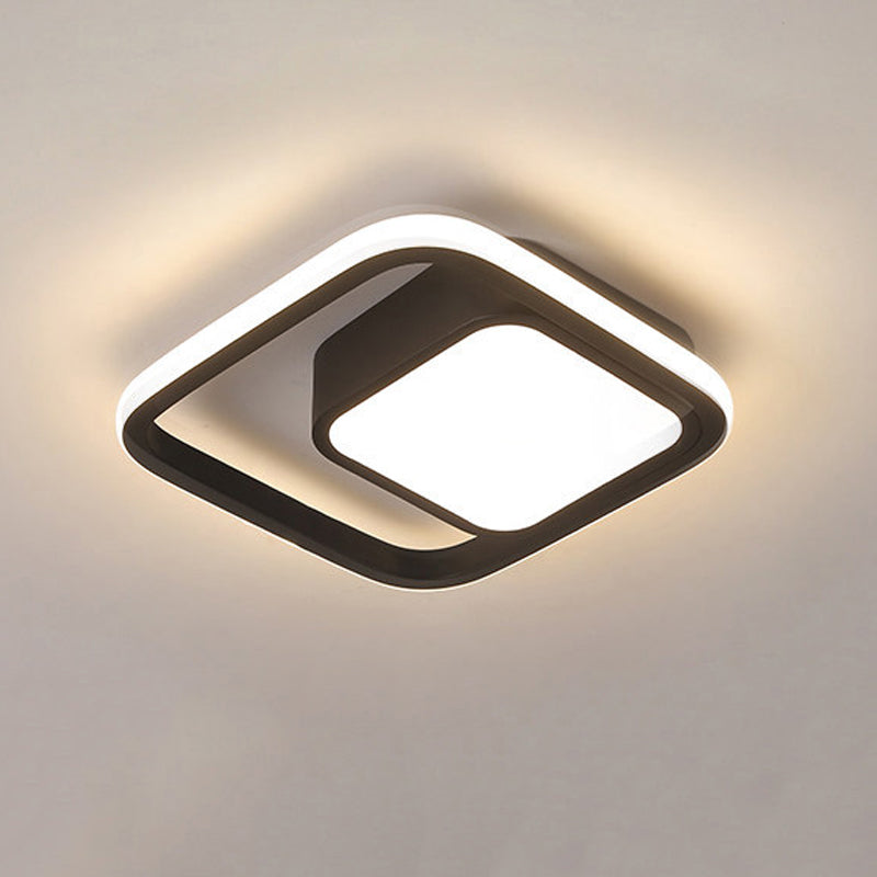 Nordic Style Aluminum Ceiling Light Geometry LED Ceiling Lamp for Living Room