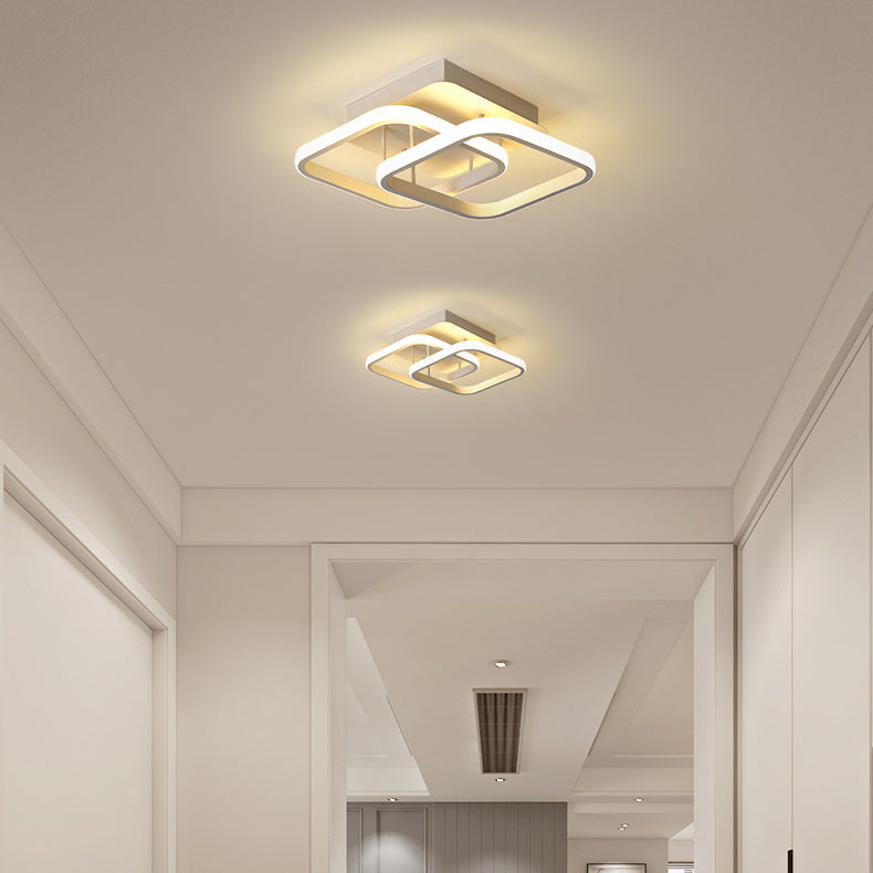 Nordic Style Aluminum Ceiling Light Geometry LED Ceiling Lamp for Living Room