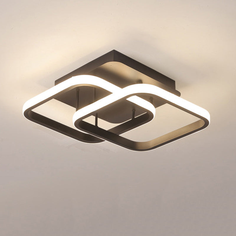 Nordic Style Aluminum Ceiling Light Geometry LED Ceiling Lamp for Living Room