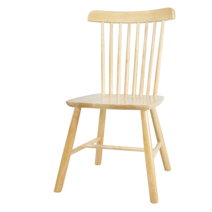 Contemporary Wood Chair Windsor Back Side Chair in Matte Finish for Home