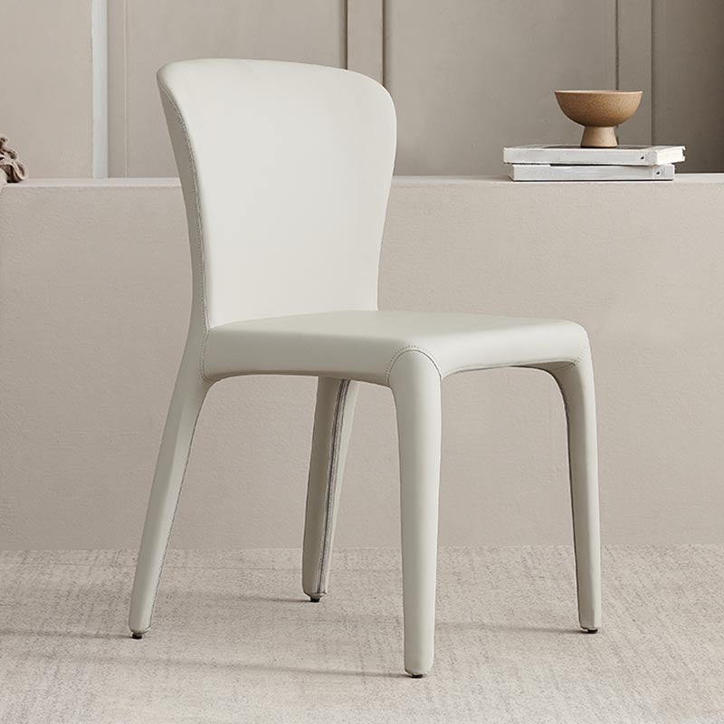 Upholstered Side Chair Leather Dining Side Chair for Dining Room