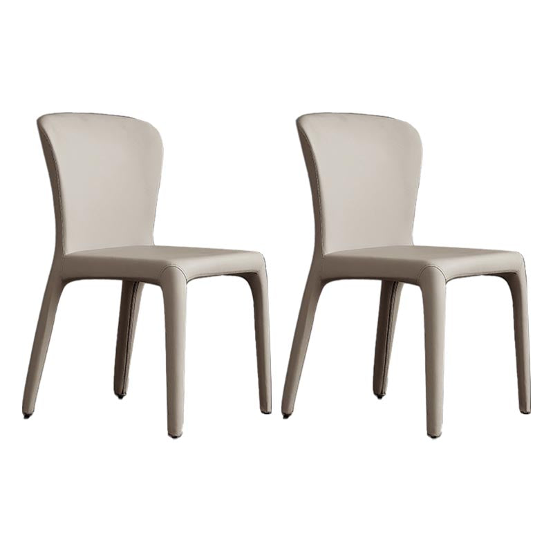 Upholstered Side Chair Leather Dining Side Chair for Dining Room