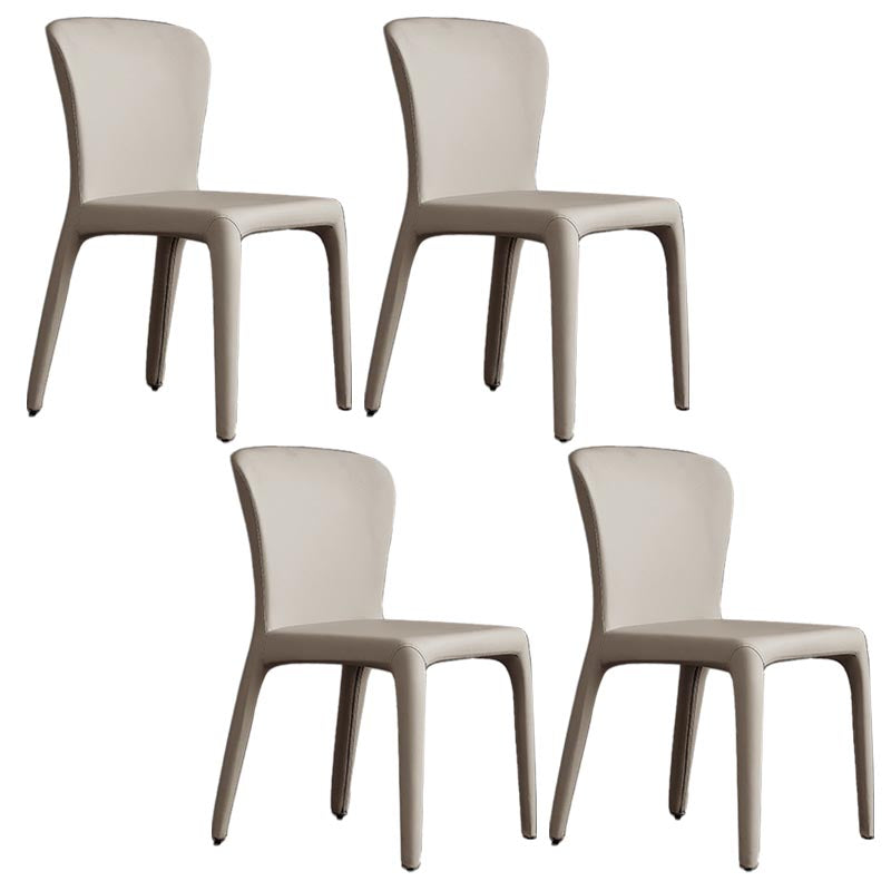 Upholstered Side Chair Leather Dining Side Chair for Dining Room