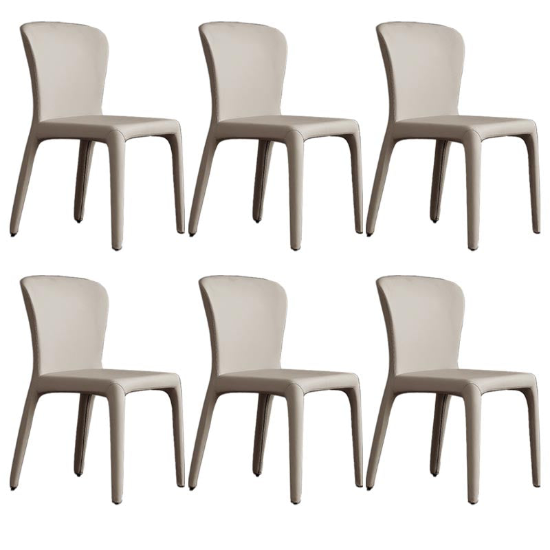 Upholstered Side Chair Leather Dining Side Chair for Dining Room