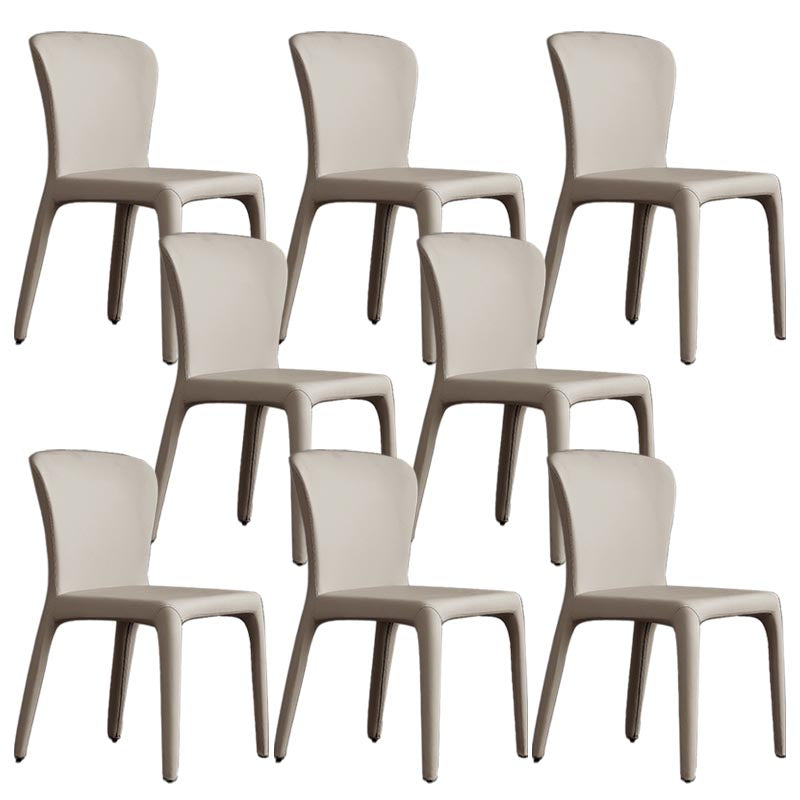 Upholstered Side Chair Leather Dining Side Chair for Dining Room