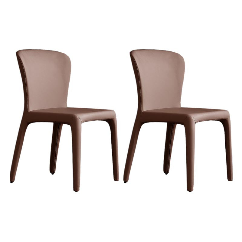 Upholstered Side Chair Leather Dining Side Chair for Dining Room