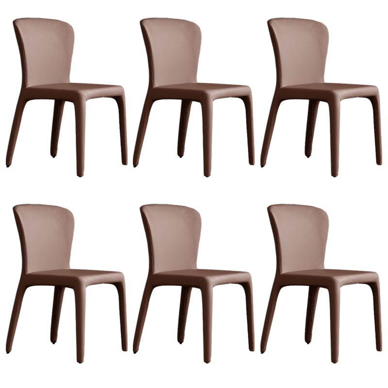 Upholstered Side Chair Leather Dining Side Chair for Dining Room