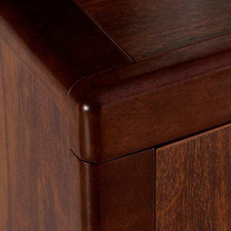 Modern Sideboard Solid Wood No Distressing with Drawers Credenza Cabinets