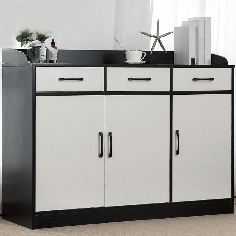 Modern Style Server Imitation Wood Sideboard with Door and Drawer for Dining Room