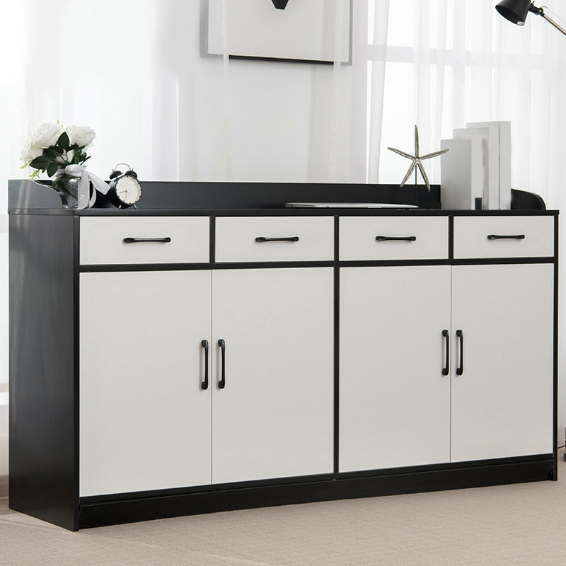 Modern Style Server Imitation Wood Sideboard with Door and Drawer for Dining Room