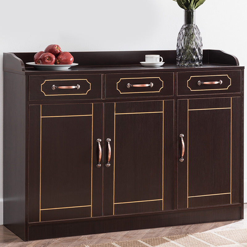 Modern Style Server Imitation Wood Sideboard with Door and Drawer for Dining Room