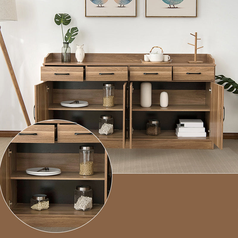 Modern Style Server Imitation Wood Sideboard with Door and Drawer for Dining Room