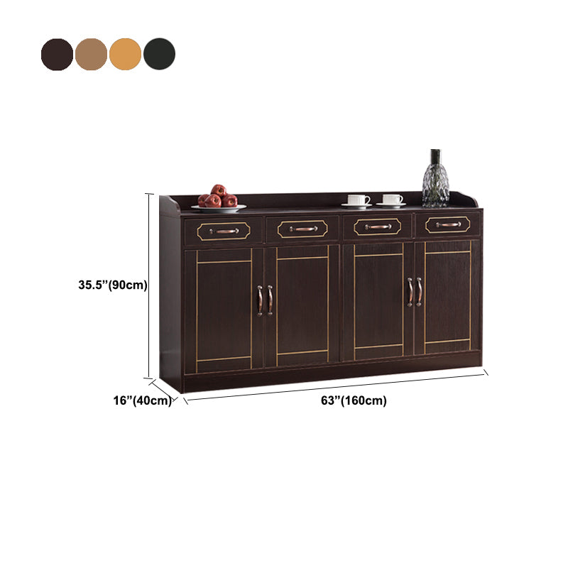 Modern Style Server Imitation Wood Sideboard with Door and Drawer for Dining Room