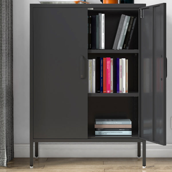 Steel Sideboard Modern Server Cabinet with Storage for Dining Room Kitchen