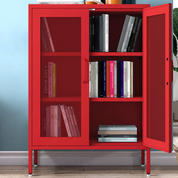 Steel Sideboard Modern Server Cabinet with Storage for Dining Room Kitchen