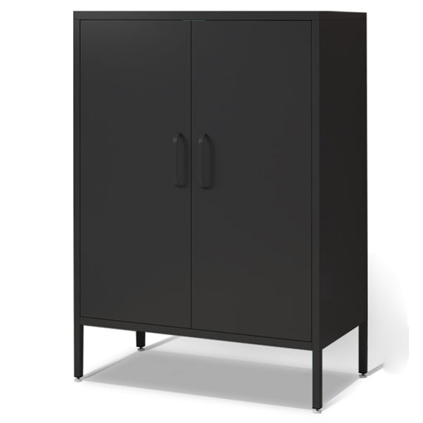 Steel Sideboard Modern Server Cabinet with Storage for Dining Room Kitchen