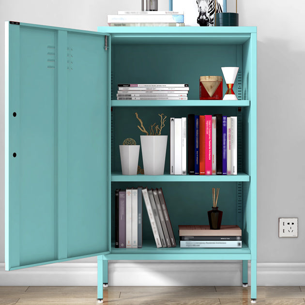 Steel Sideboard Modern Server Cabinet with Storage for Dining Room Kitchen