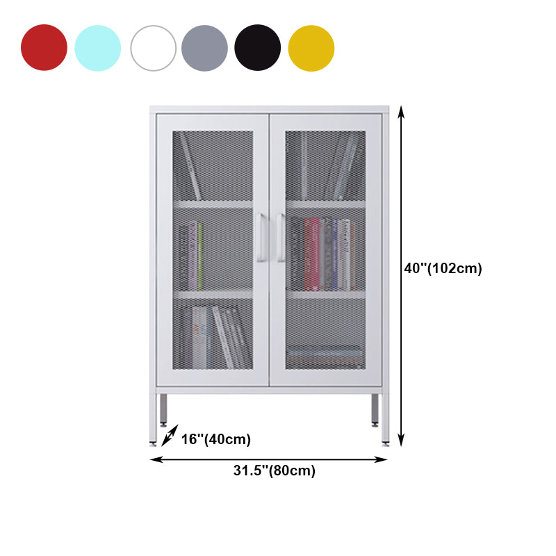 Steel Sideboard Modern Server Cabinet with Storage for Dining Room Kitchen