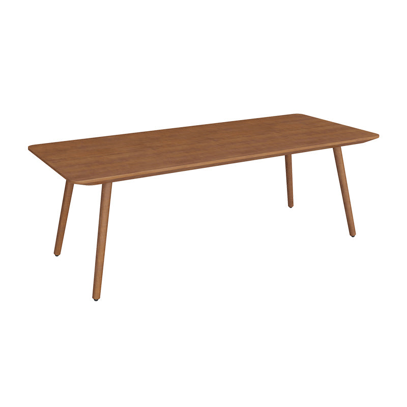 Solid Pinewood Office Writing Table Modern Rectangle Meeting Table