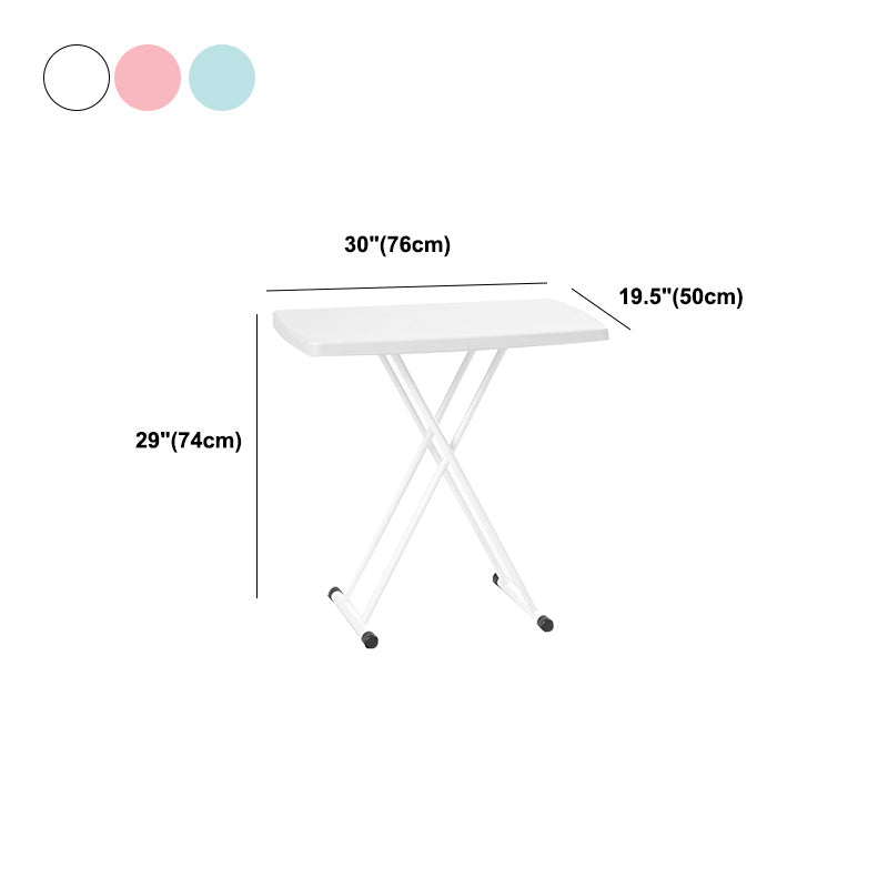 Plastic Rectangular Writing Desk Contemporary Bedroom Folding Desk