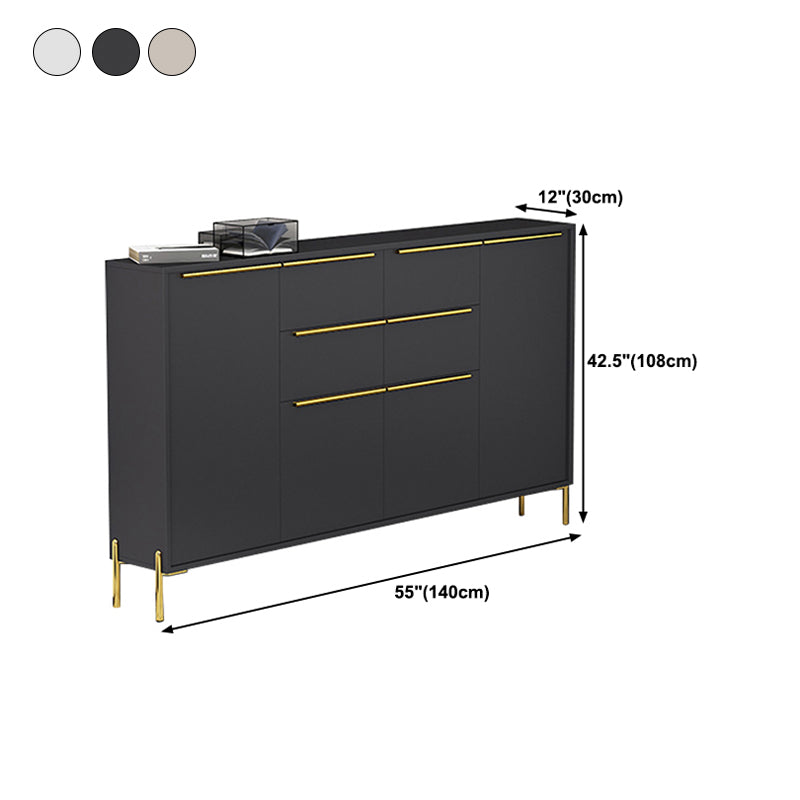 Luxury Enclosed Storage TV Stand Wooden Rectangle TV Cabinet