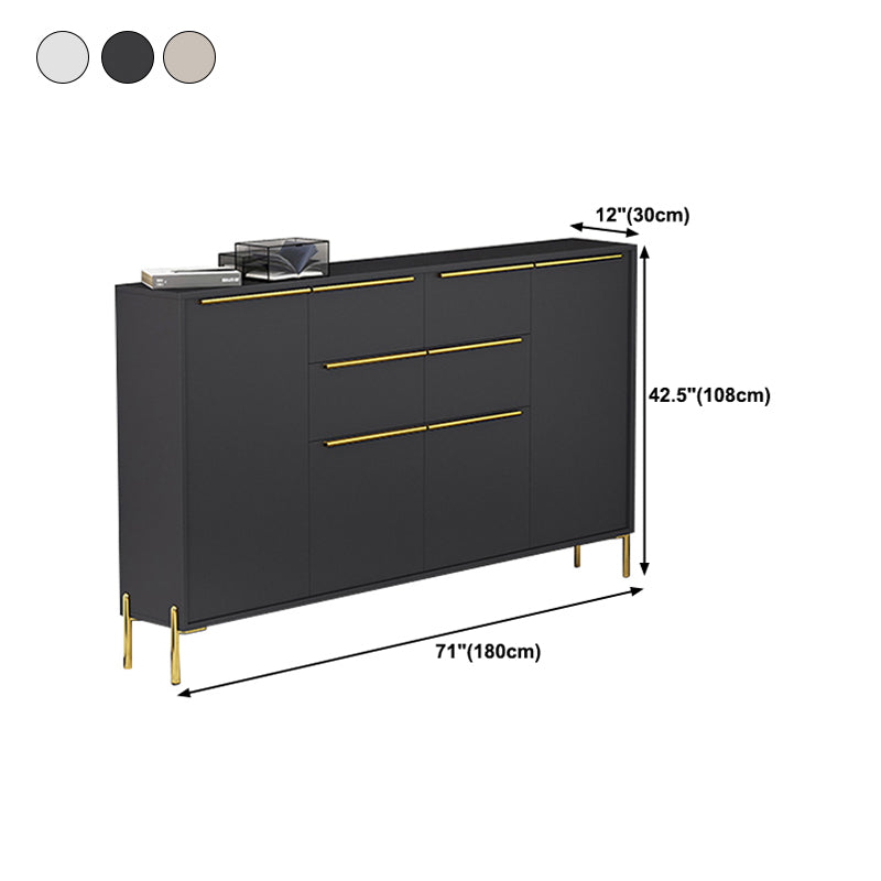 Luxury Enclosed Storage TV Stand Wooden Rectangle TV Cabinet