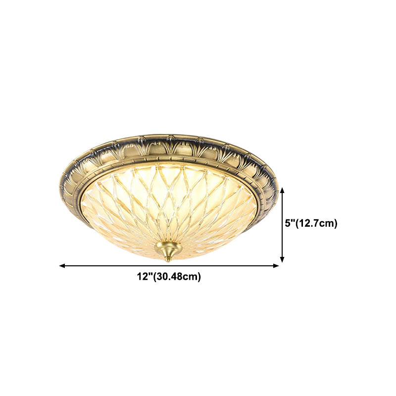 American Colonial Style Crystal Ceiling Light 1 Lights LED Ceiling Mount Light