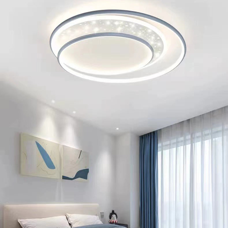 Modern Simple Metal Ceiling Light Circle Shape LED Ceiling Lamp for Living Room