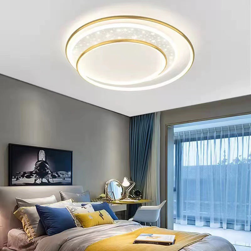 Modern Simple Metal Ceiling Light Circle Shape LED Ceiling Lamp for Living Room