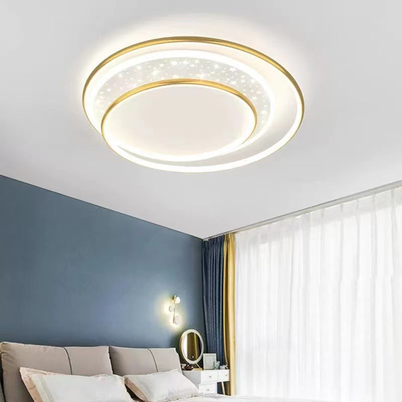 Modern Simple Metal Ceiling Light Circle Shape LED Ceiling Lamp for Living Room