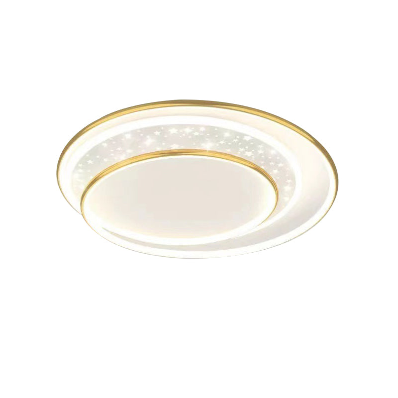 Modern Simple Metal Ceiling Light Circle Shape LED Ceiling Lamp for Living Room