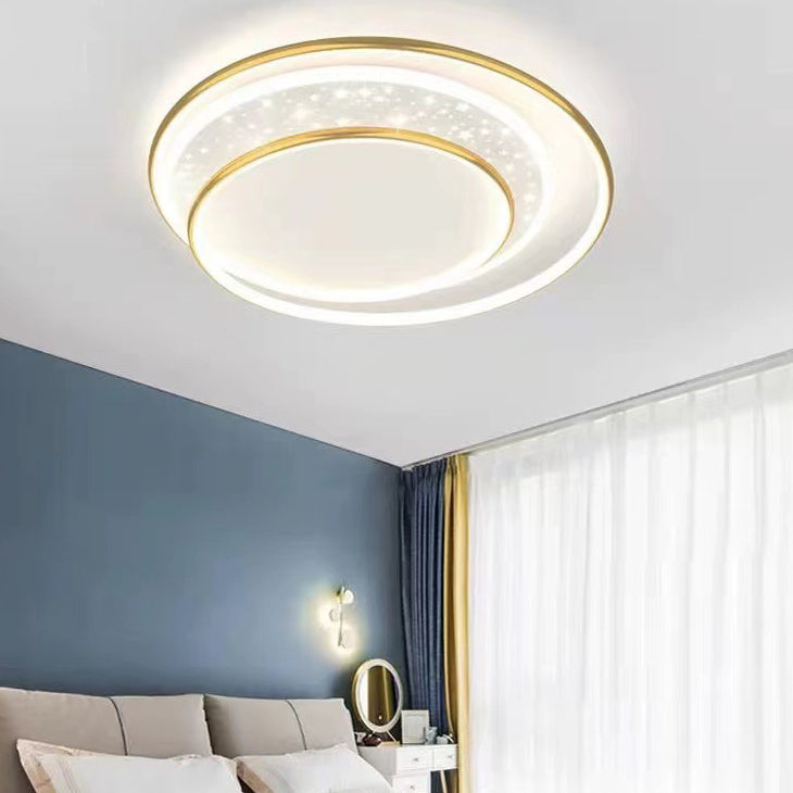 Modern Simple Metal Ceiling Light Circle Shape LED Ceiling Lamp for Living Room