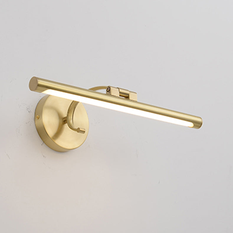 Metal Linear Vanity Sconce Modern Style 1-Light Sconce Lights in Gold