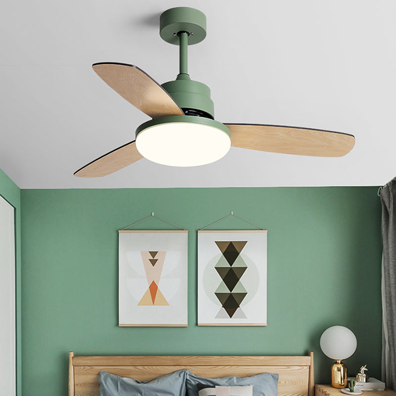 Unique Shape Ceiling Fan Lighting Kids Style Metal Single Light Ceiling Fan Lamp