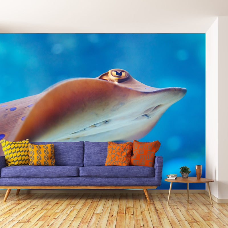 Fancy Wall Mural Tropical Fish Patterned Living Room Wall Mural