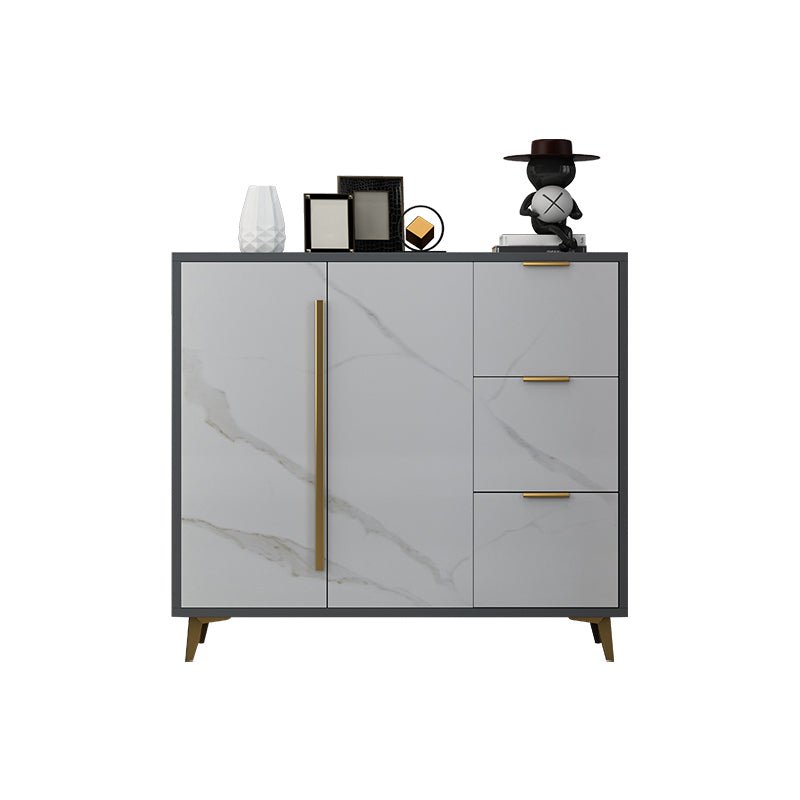 Glam Sideboard Artificial Wood Sideboard with Door for Living Room