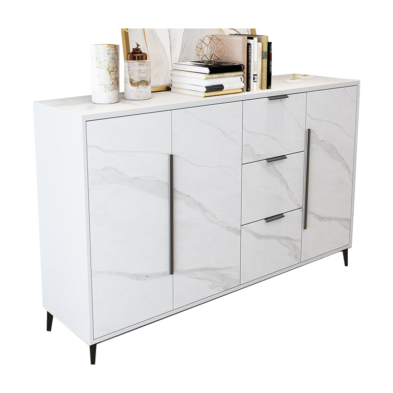 Glam Style Sideboard Engineer Wood Sideboard with Door for Living Room Use