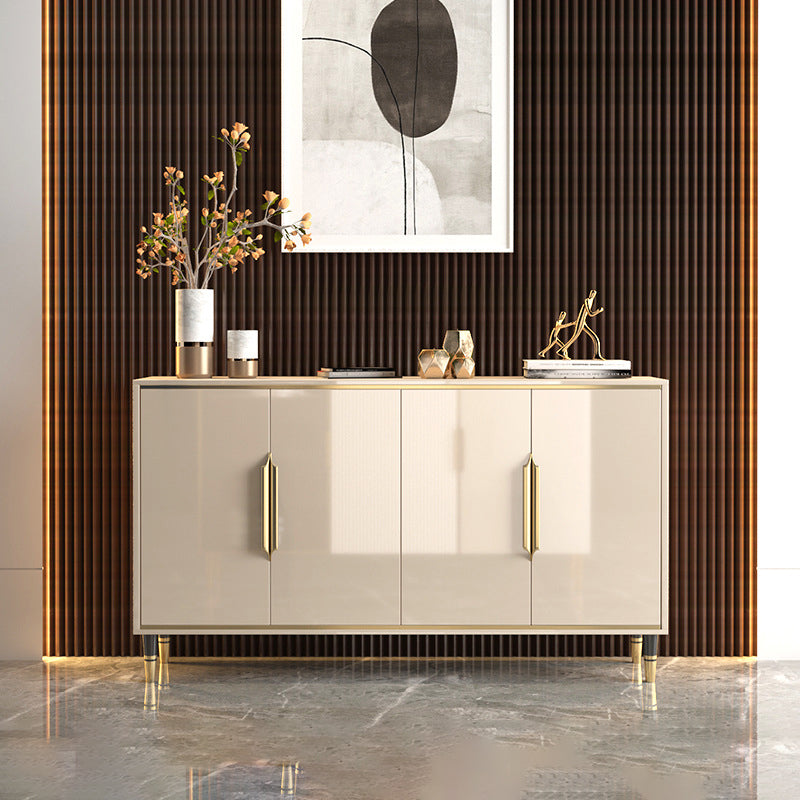 Glam Style Sideboard Door Engineer Wood Sideboard for Dinning Room