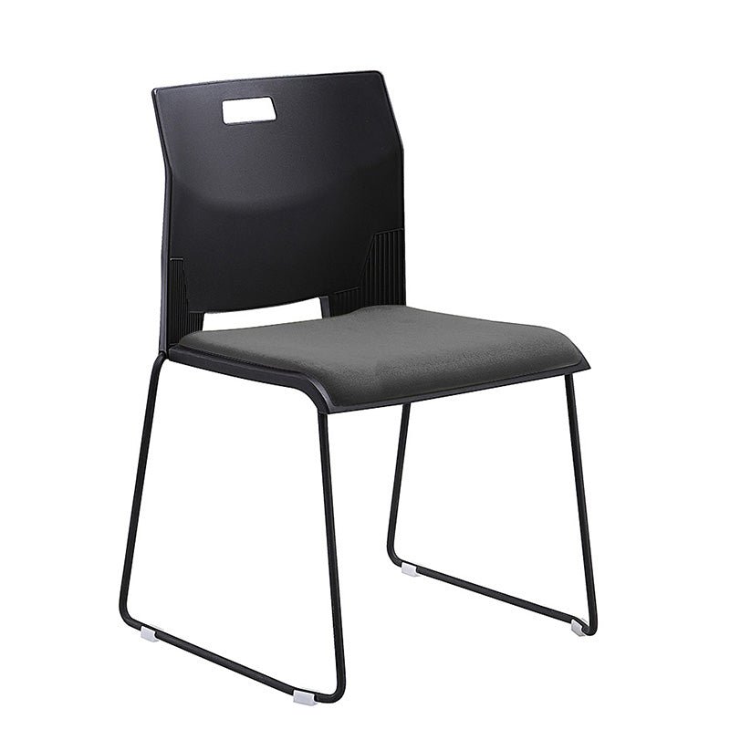 Armless Low Back Conference Chair Contemporary Steel Frame Chair