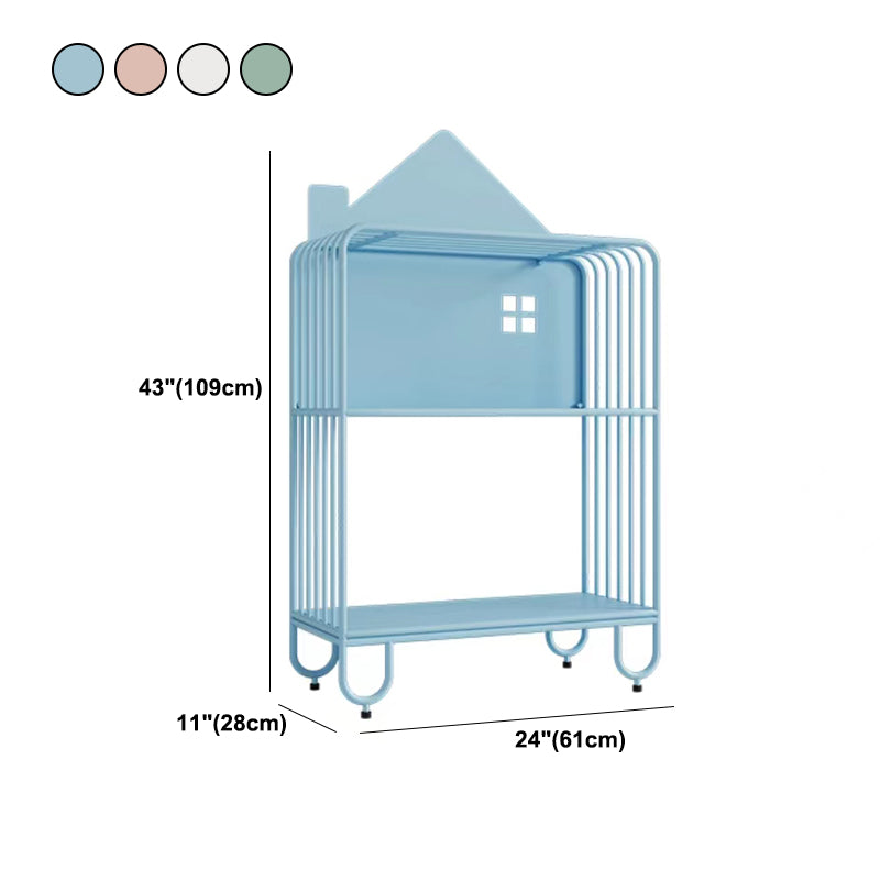 Metal Modern Style Bookcase Open Back Etagere Bookshelf for Home Office