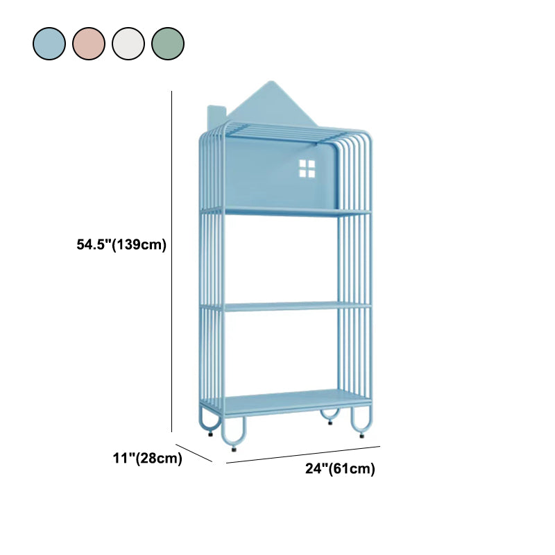 Metal Modern Style Bookcase Open Back Etagere Bookshelf for Home Office