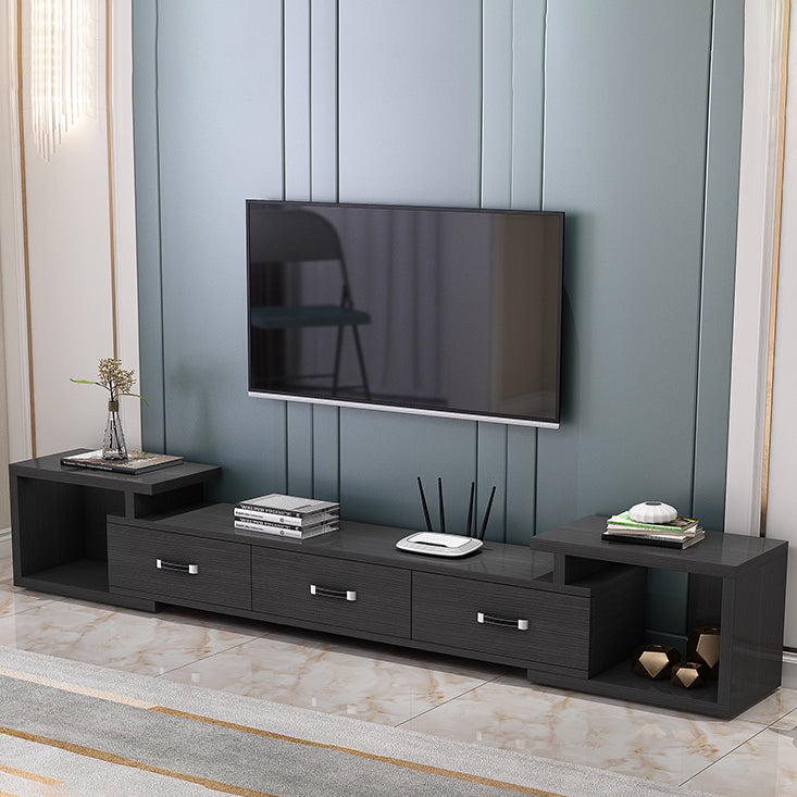 Wooden Enclosed TV Storage Scandinavian TV Cabinet with Sliding Storage