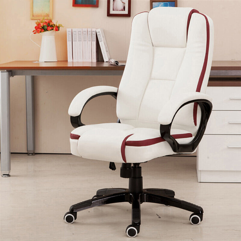 Modern Padded Arms Executive Chair High Back Chair with Caster Wheels